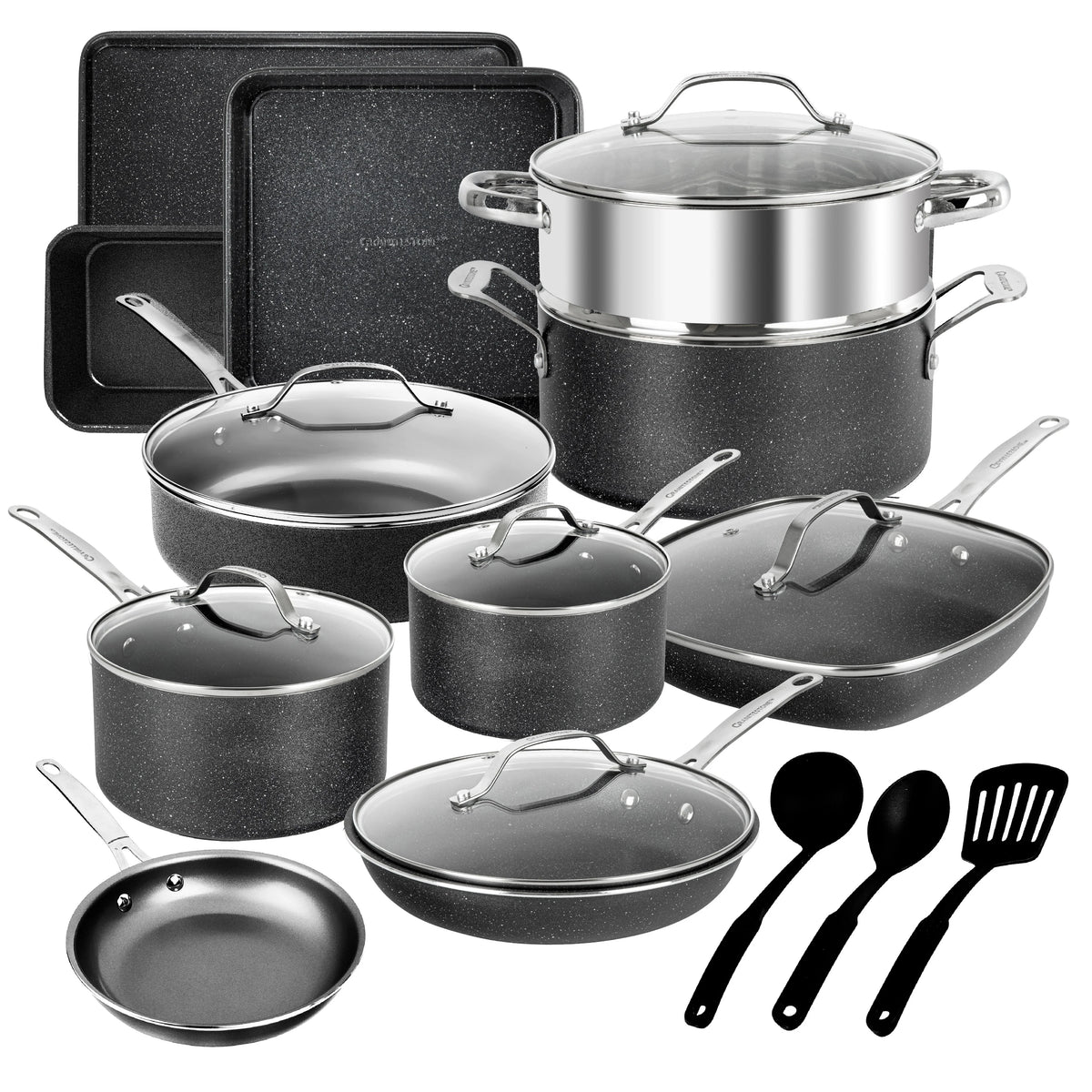 20 Piece Nonstick Blue Cookware Bakeware Set X9340