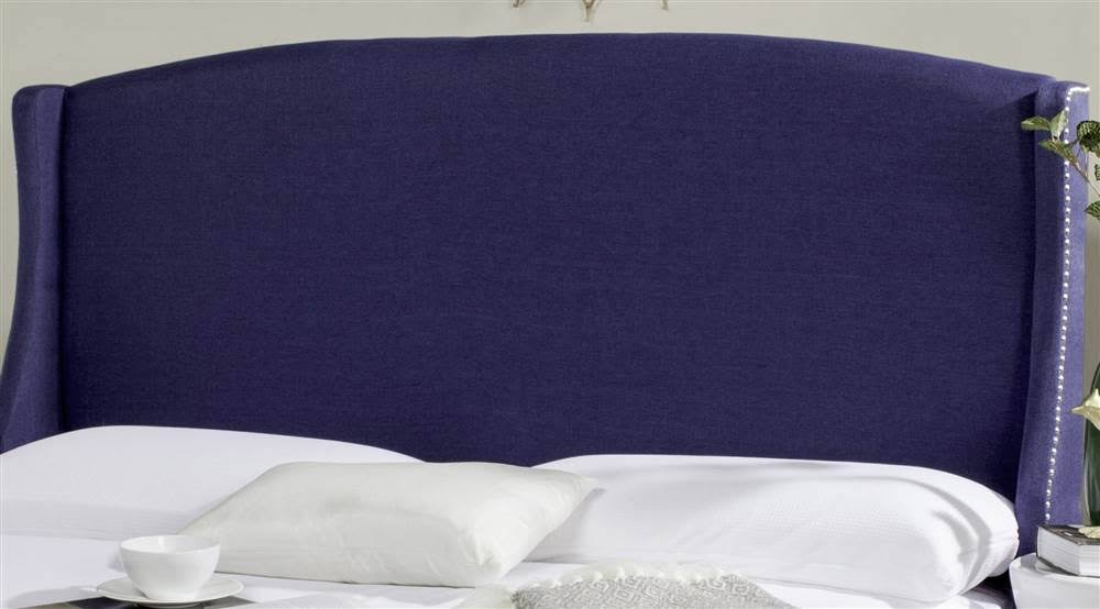 Navy Linen Headboard (Queen) C42725