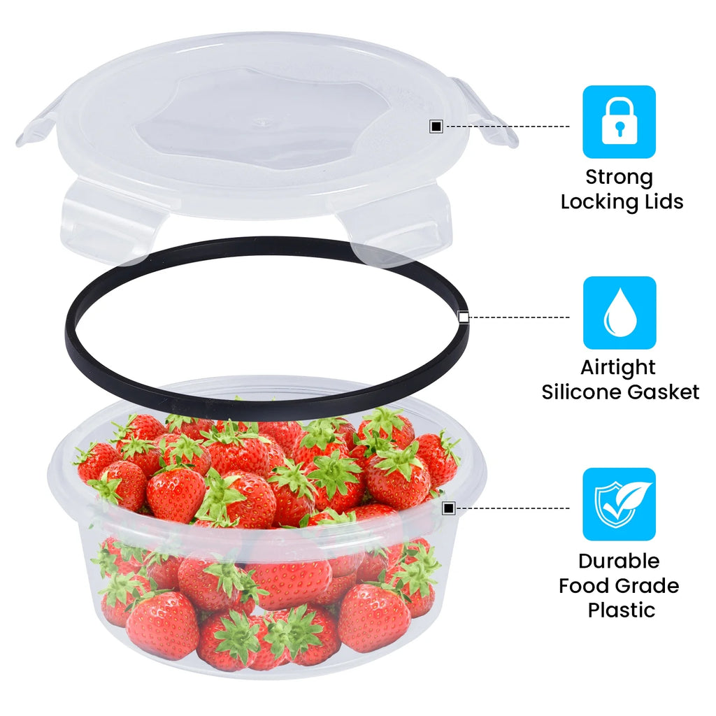 52 Pcs BPA-Free Airtight Food Storage Containers with Lids T792270