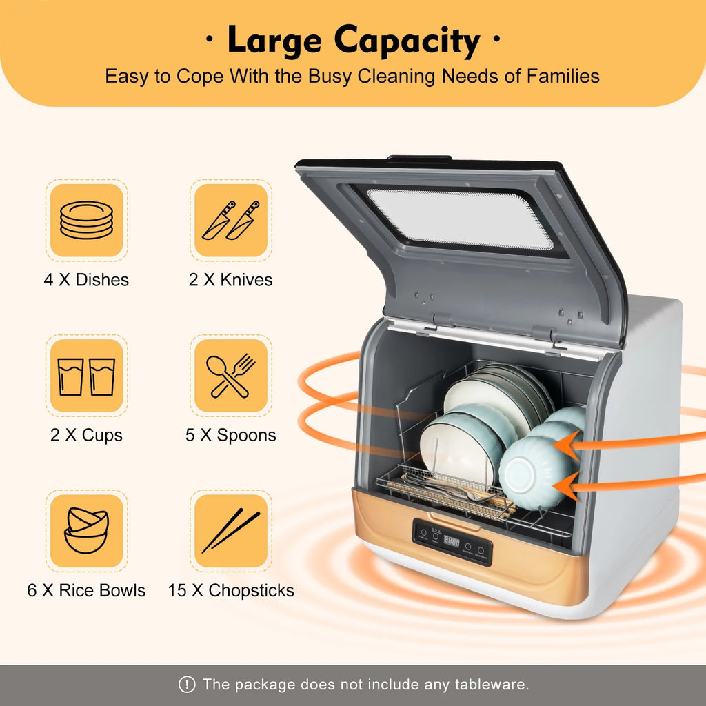 1200W Countertop Dishwasher Portable M71624