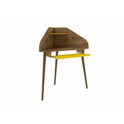 Rustic Brown/Yellow Corner Desk S538765