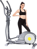Adjustable Magnetic Elliptical Cross Trainer with LCD Monitor and Pulse Sensors Z246