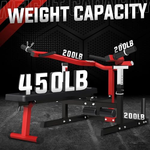 Chest Press Machine with Independent Converging Arms, Adjustable Flat Incline Bench J221553