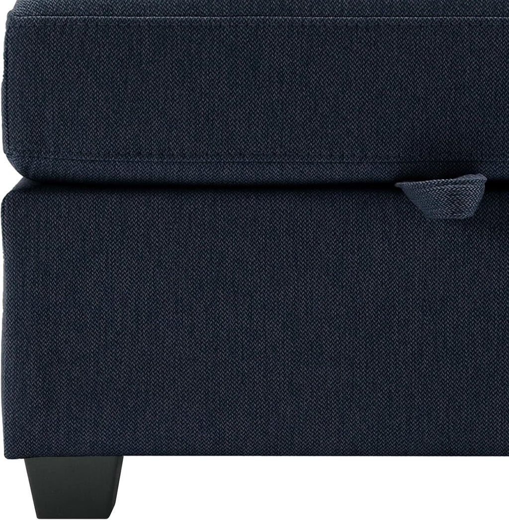 Blue Modular Sectional Sofa with Ottoman O957629