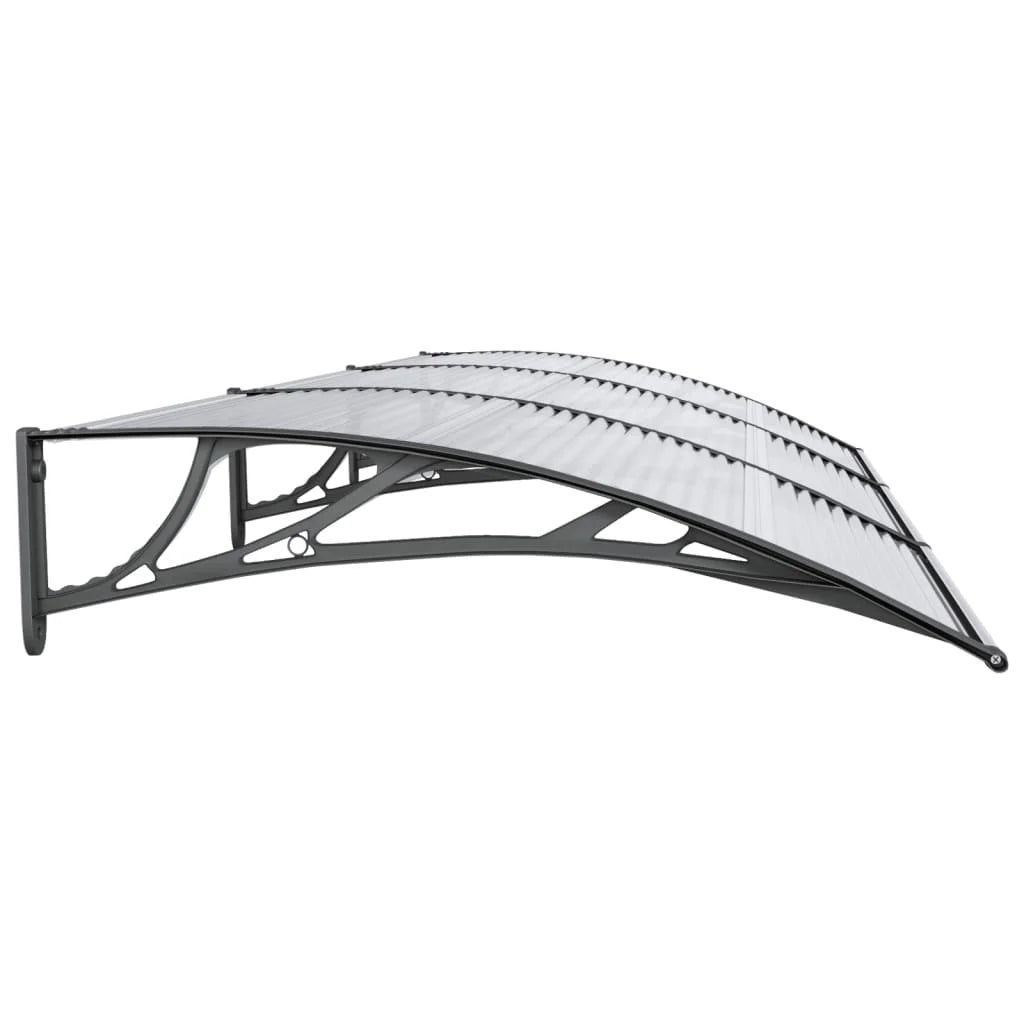 Black Polycarbonate Door Canopy Q31818