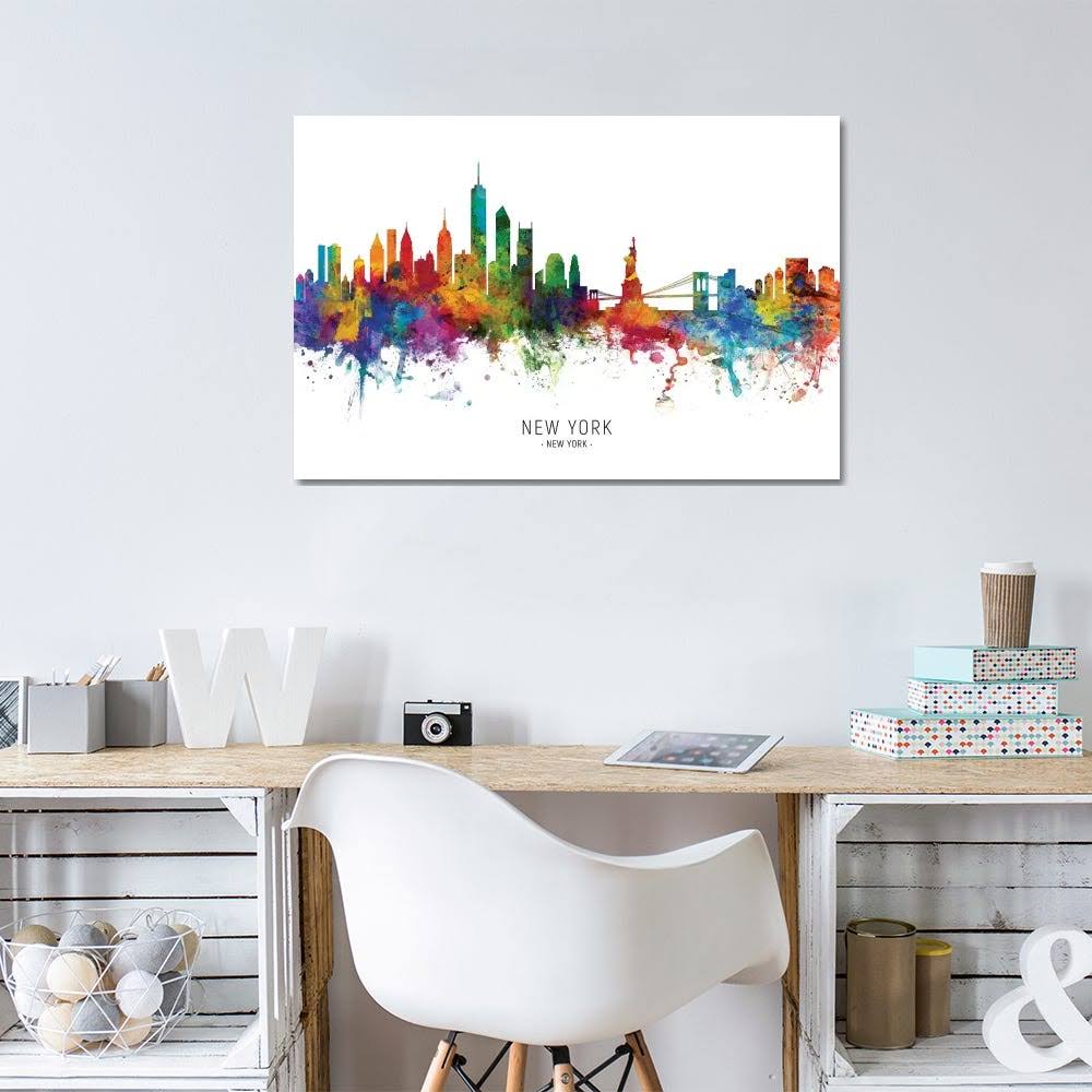 Canvas Wall Decor Prints New York Skyline F924