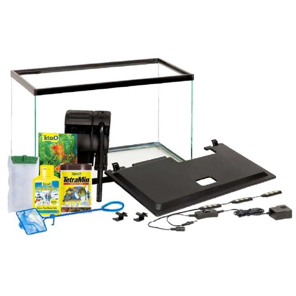 10 Gallon Glass LED Aquarium Kit D286464