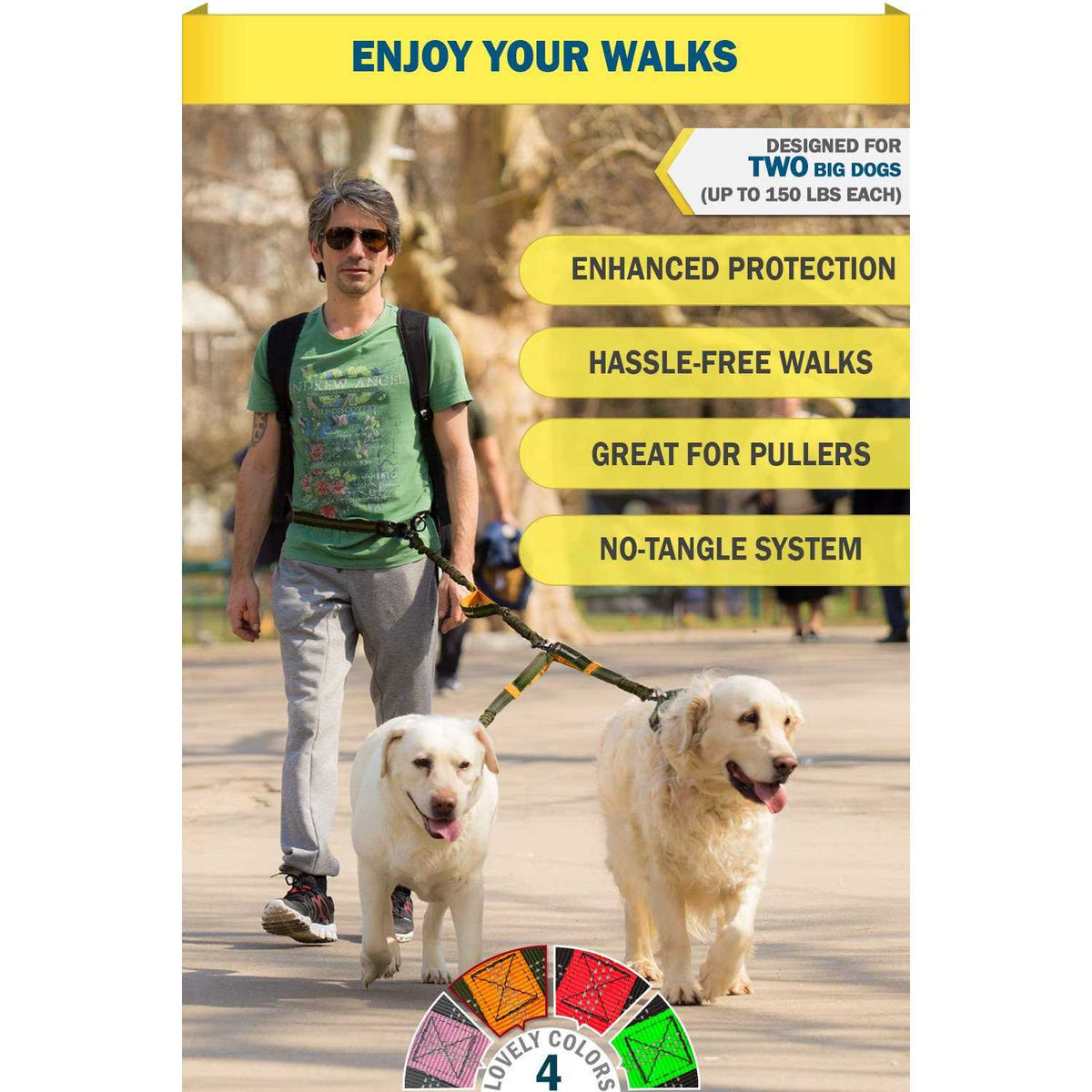 Double Dog Leash for Large Dogs G74810