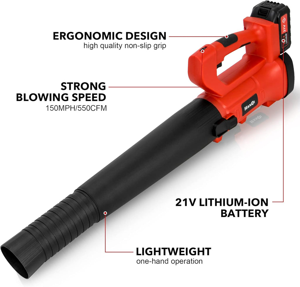 Cordless Handheld Leaf Blower with Battery & Charger L695