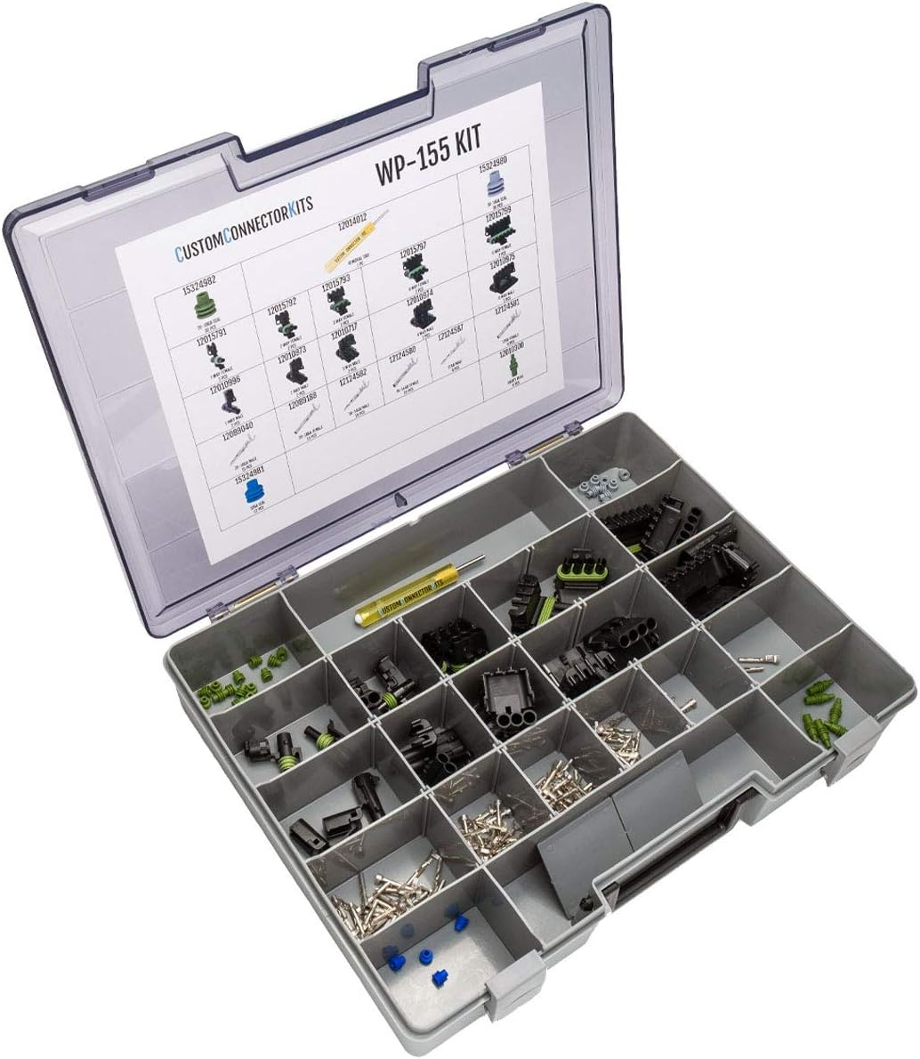 155 Piece Sealed Automotive Electrical Connector Kit D333498