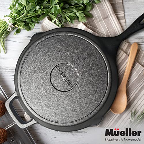 Pre-Seasoned Heavy-Duty Cast Iron Skillet 10-inch U49546