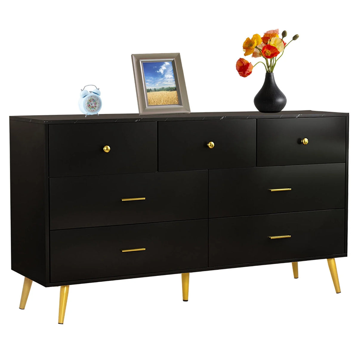 White 6 Drawer Dresser A475426