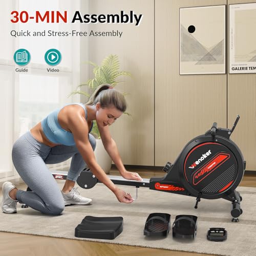 Magnetic Rowing Machine with LCD Monitor N121