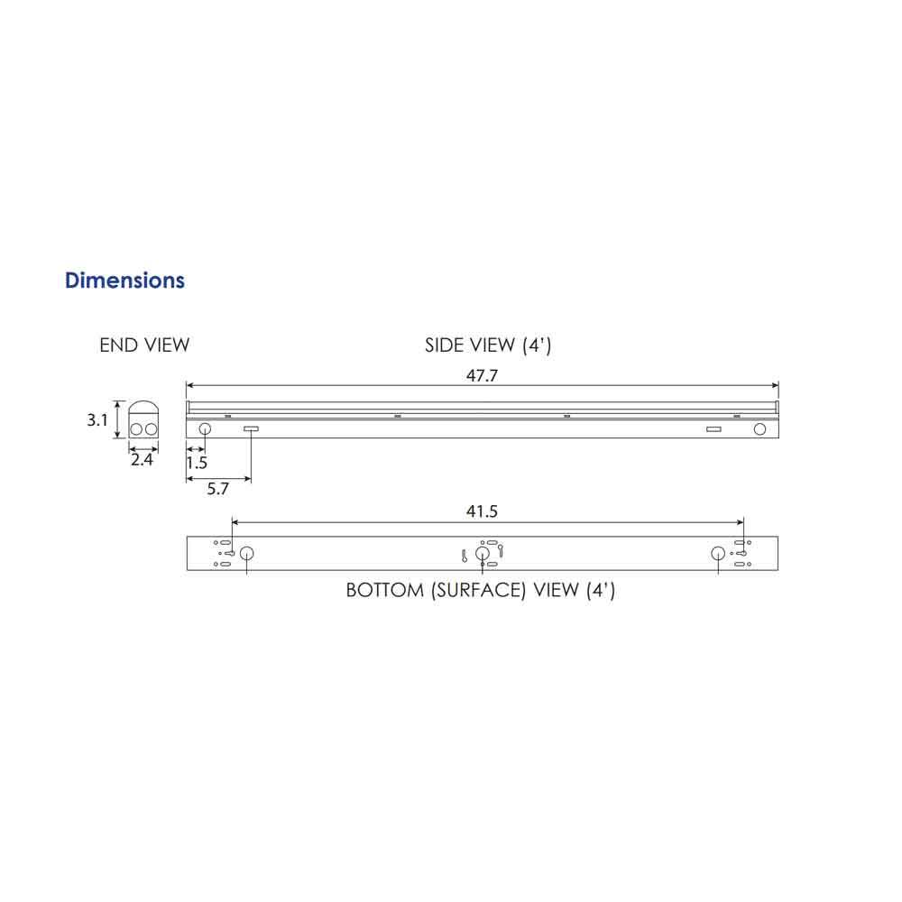 LED 4-Foot 35W Strip Fixture D235465