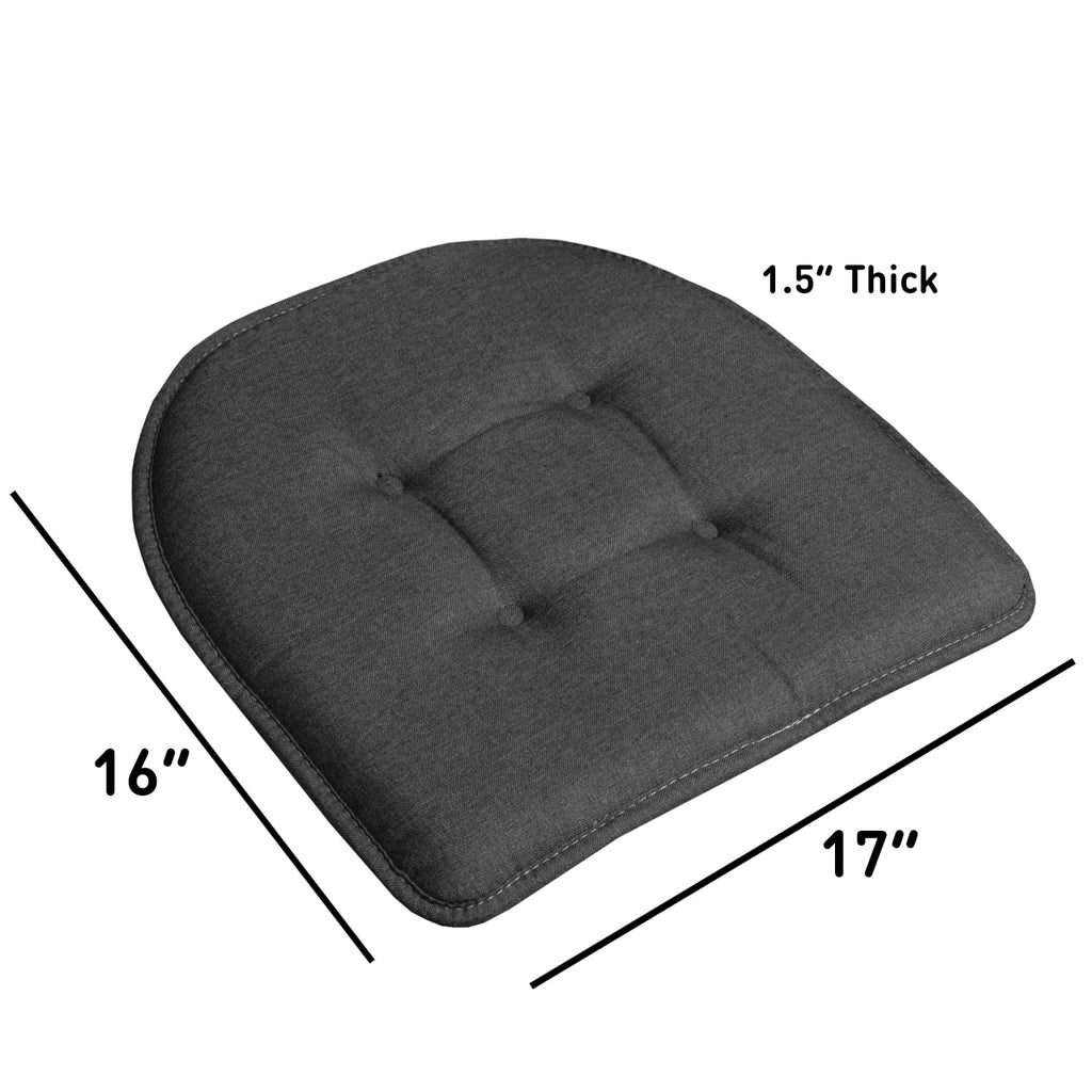 U-Shaped Memory Foam No Slip Chair Pad Cushion 2 Pack J347