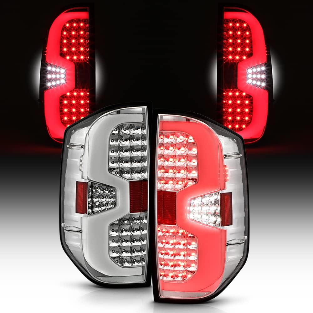 Chrome Full LED Tail Lights Pair Set Left+Right F959182