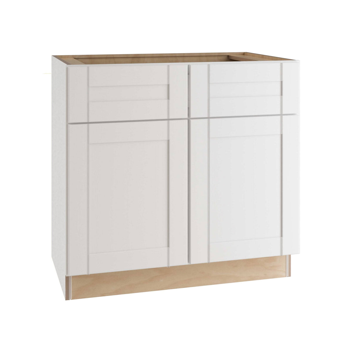 Vesper White Shaker Assembled Plywood 33 in. x 34.5 in. x 24 in. Sink Base Cabinet X460