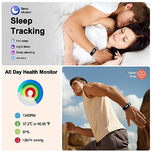 Fitness Tracker with Heart Rate Monitor, IP68 J95853