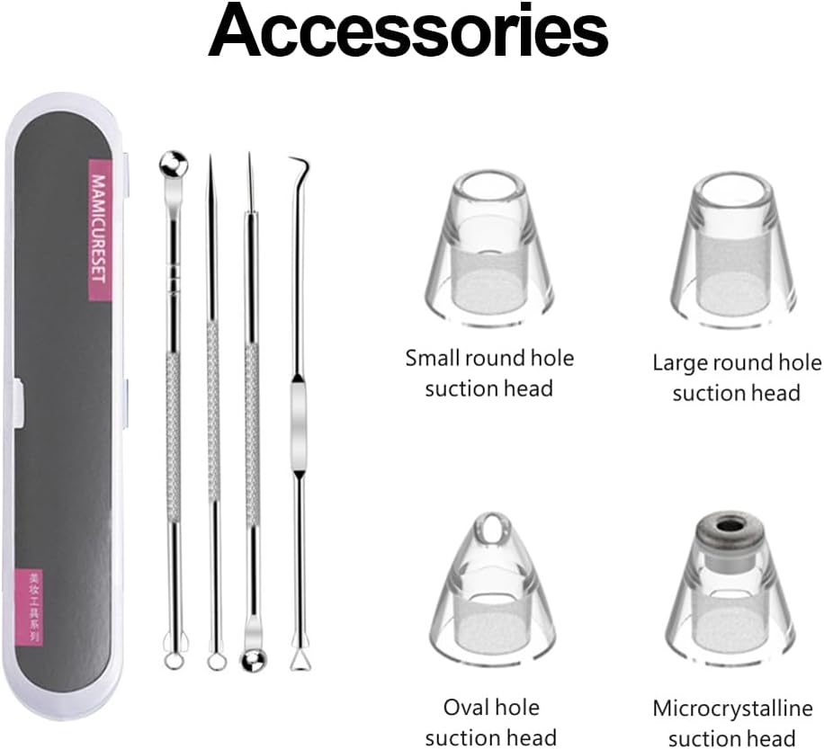 Black Head Remover Tool with 4 Probes & 3 Modes I14450