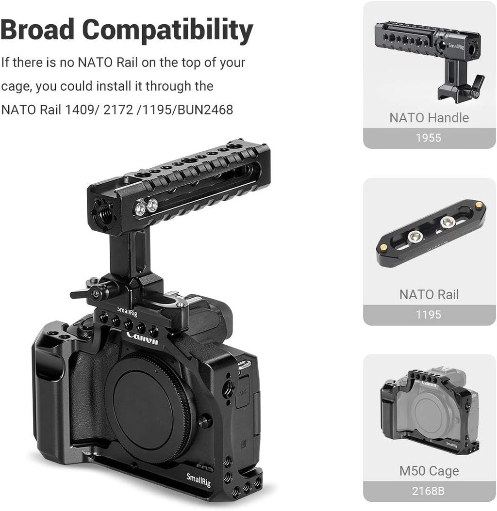 NATO Top Handle Quick Release Handgrip with Cold Shoe Mount W428323