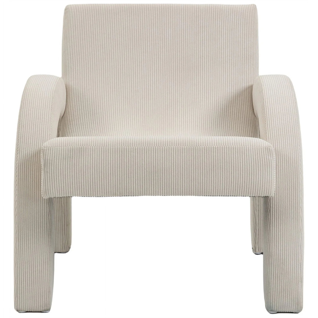 Cream Corduroy Accent Chair Z414