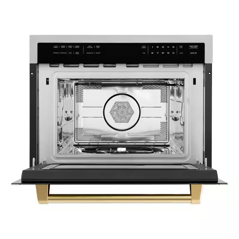 24 in. 1.6 cu. ft. Built-In Convection Microwave Oven Stainless with Gold X386297