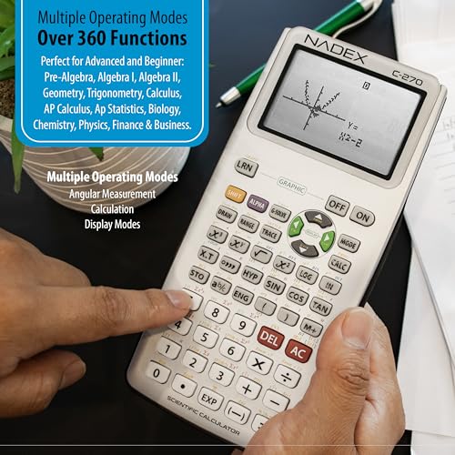 Black Graphing Scientific Calculator with Carrying Case Y71572
