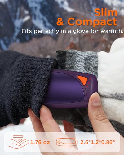 Rechargeable Hand Warmers with Charge Case, 2 Packs 14,000mAh P612414