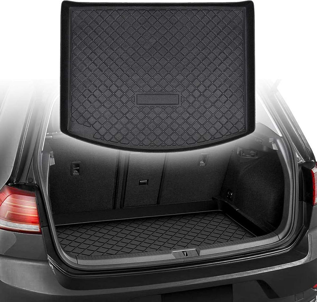 Black Waterproof Rear Trunk Cargo Mat Liner H850640