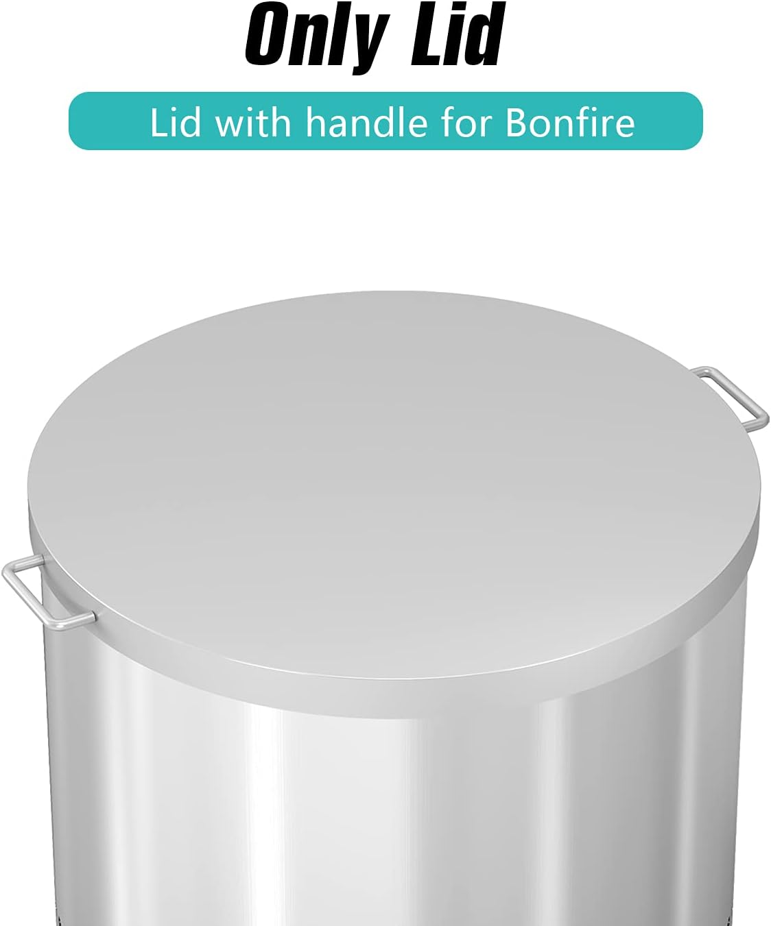 Round Fire Pit Lid with Handle N120906