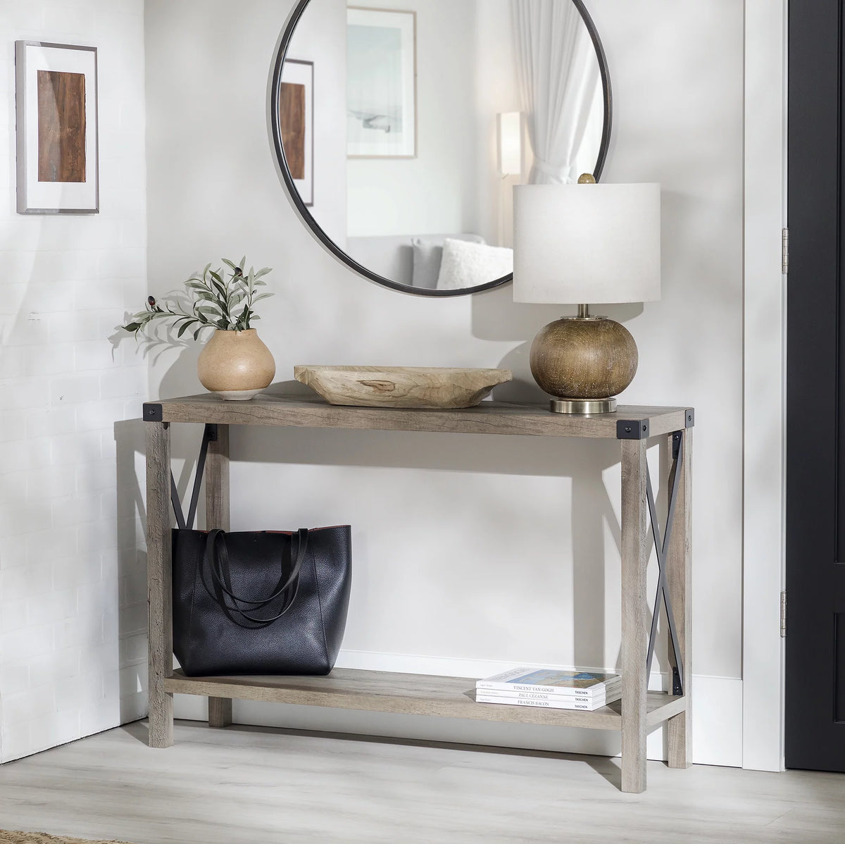 Metal X Console Table G397
