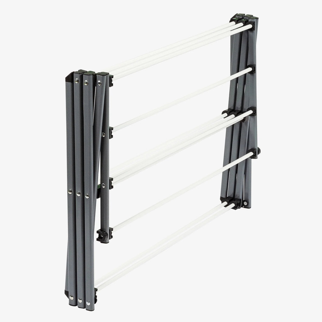 Silver White Collapsible Clothes Drying Rack F874