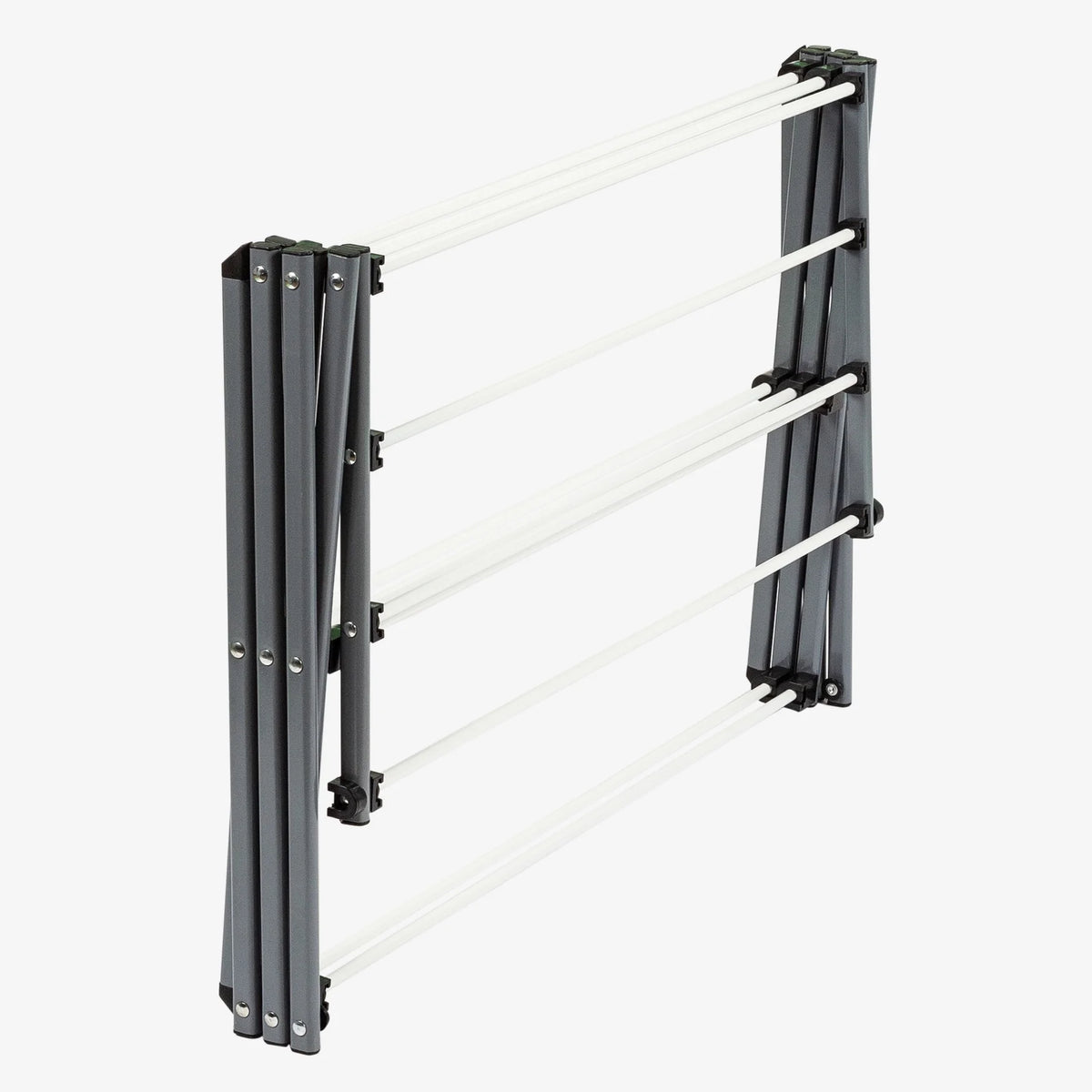 Silver White Collapsible Clothes Drying Rack F874
