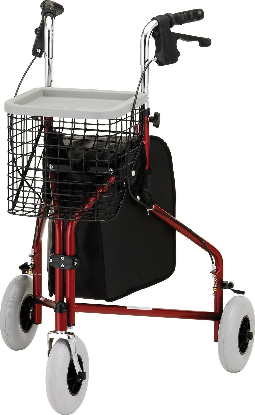 Red 3-Wheeled Rollator Walker S676704