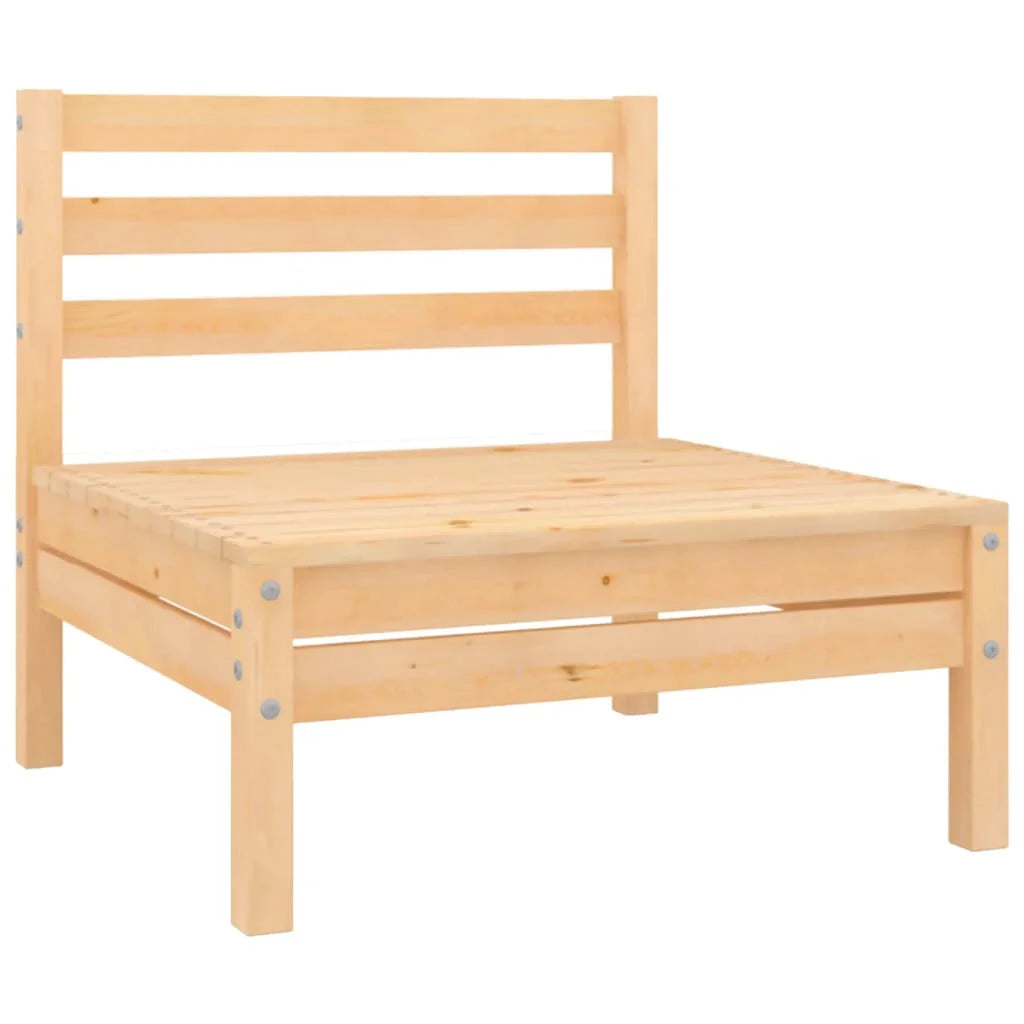Solid Wood Pine Patio Sofas 2 pcs C77914