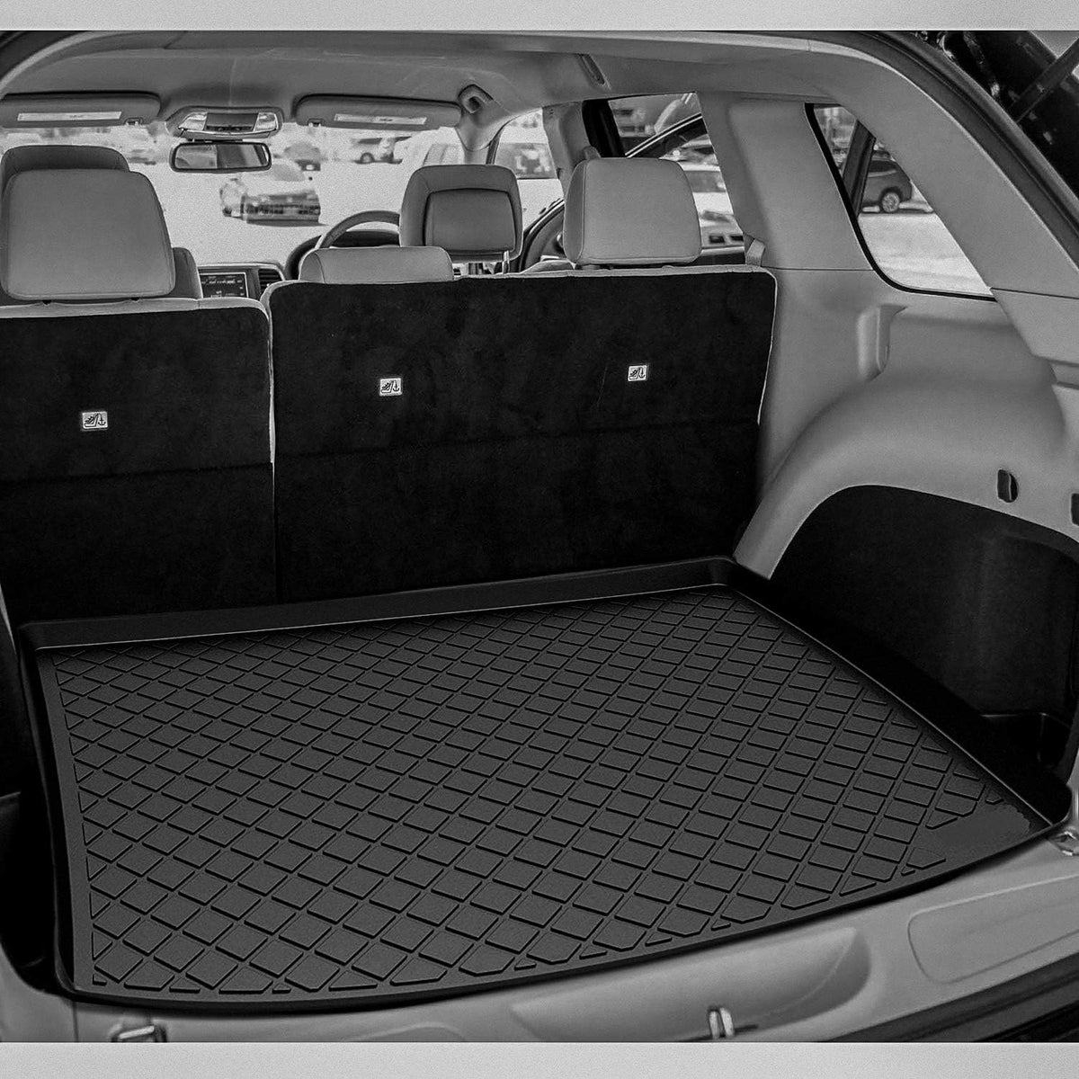 Black Waterproof Rear Trunk Cargo Mat Liner H850640
