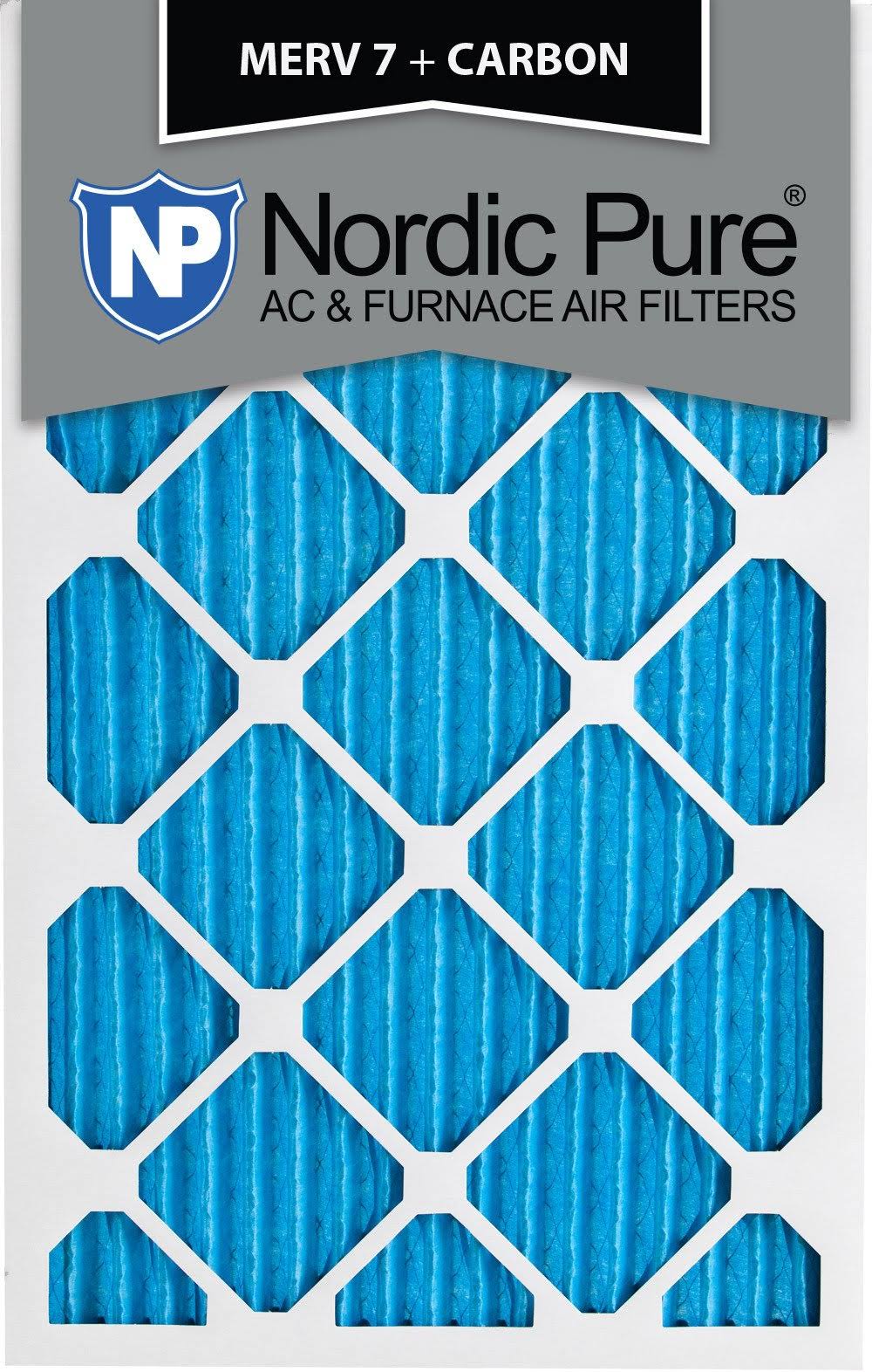 18x20x1 Pleated Air Filters MERV 7 Carbon Qty 24 V22828