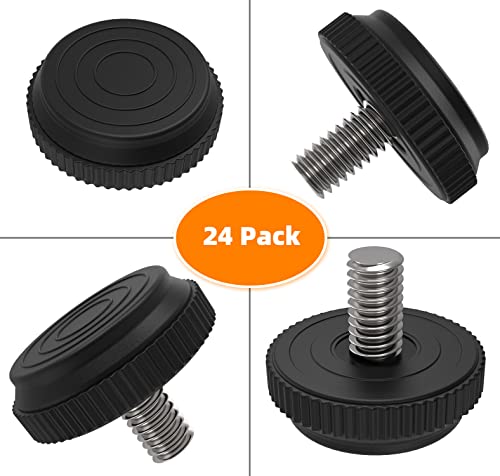 8 Pack 5/16-18 Stainless Steel Adjustable Threaded Furniture Leg Leveling Feet F1140