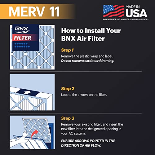 20x20x1 MERV 11 Pleated Air Filter 6-Pack R9827