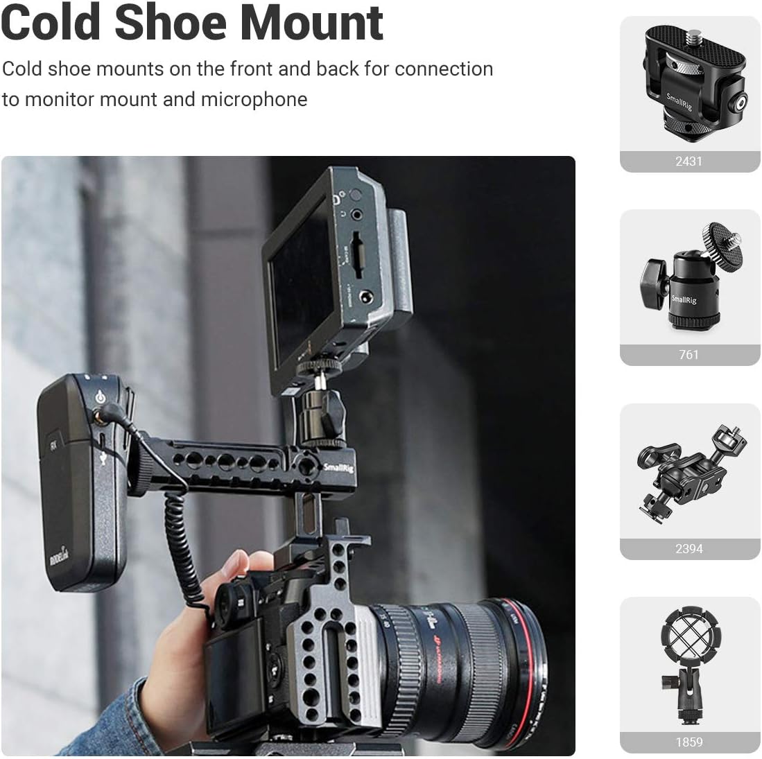 NATO Top Handle Quick Release Handgrip with Cold Shoe Mount W428323