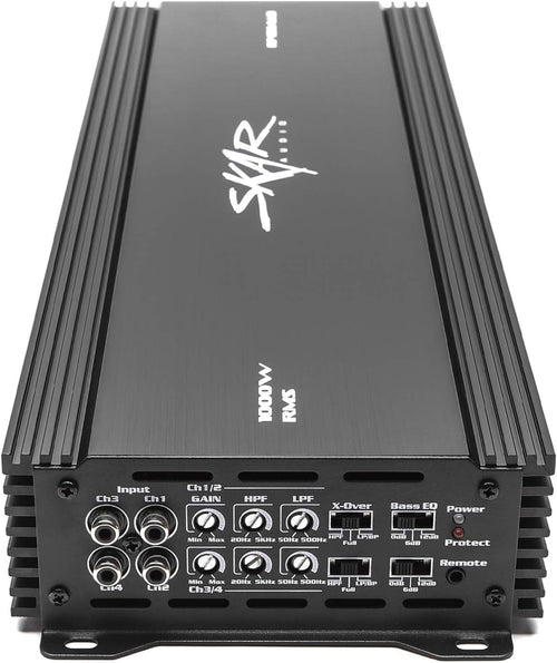 1,000 Watt Full-Range Class A/B 4 Channel Car Amplifier F5435