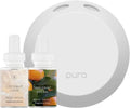 Smart Home Fragrance Device Starter Set - Scent Diffuser - Square Box, Coconut Calm and Tangerine Dream Scent Refills T850