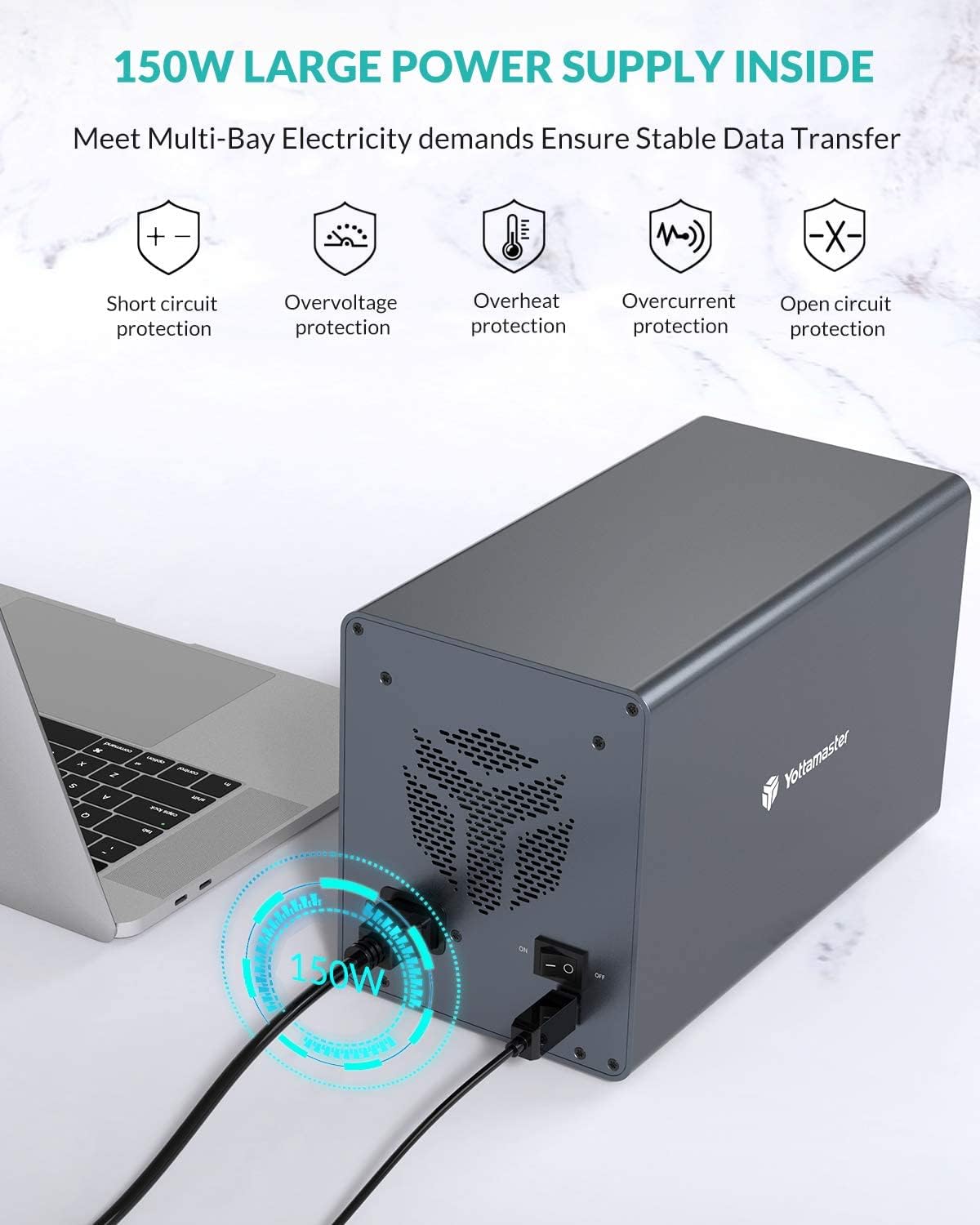 4 Bay Aluminum Alloy 2.5/3.5 Hard Drive Enclosure E6430