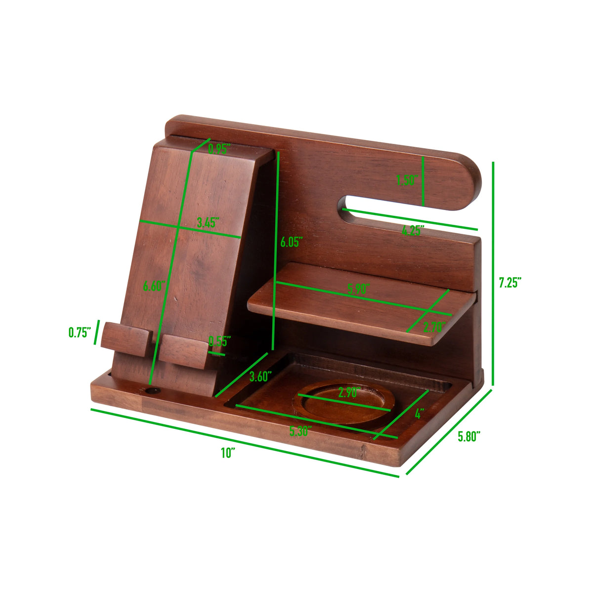 Wood Cell Phone Holder Organizer U911