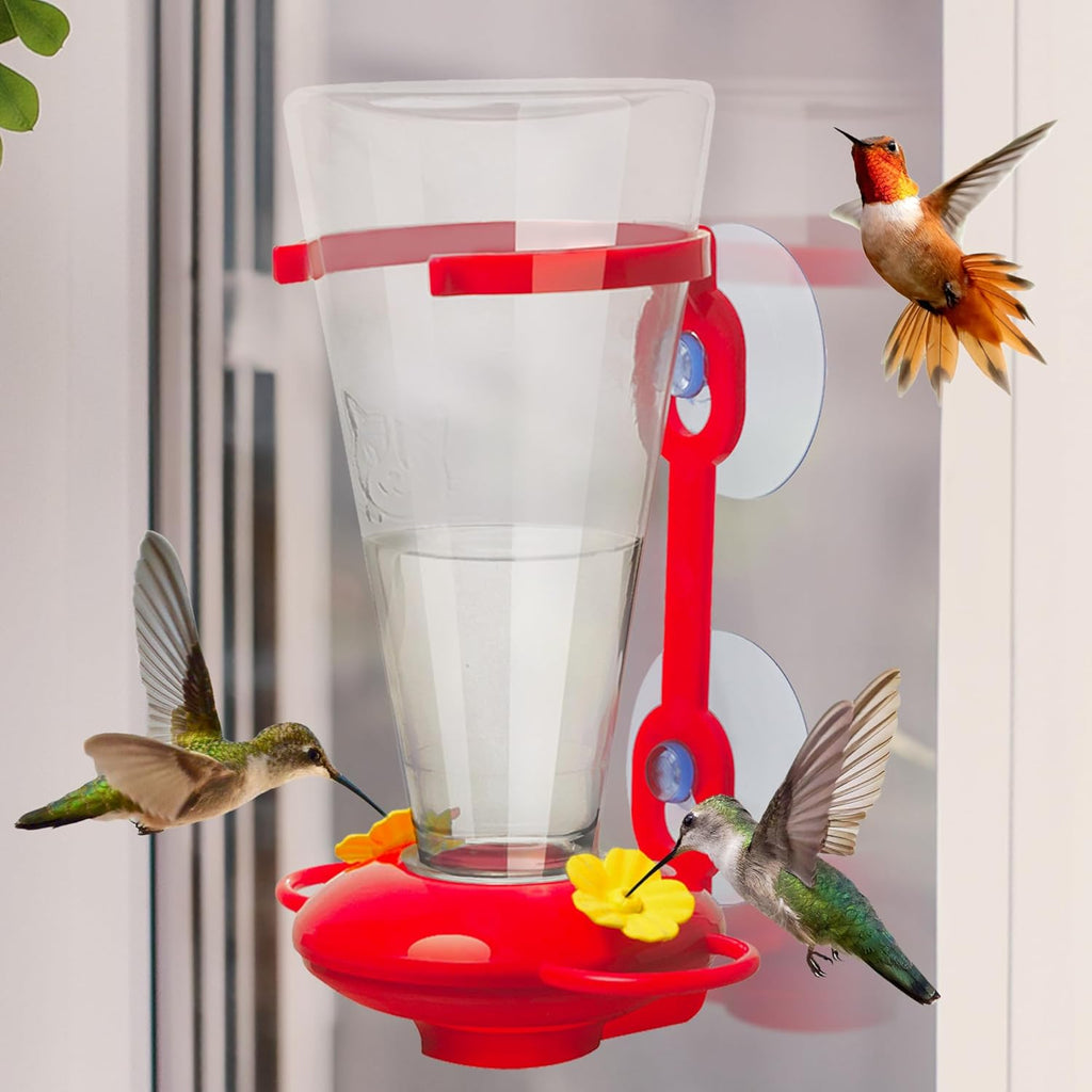 Large Capacity Plastic Window Hummingbird Feeder E8604
