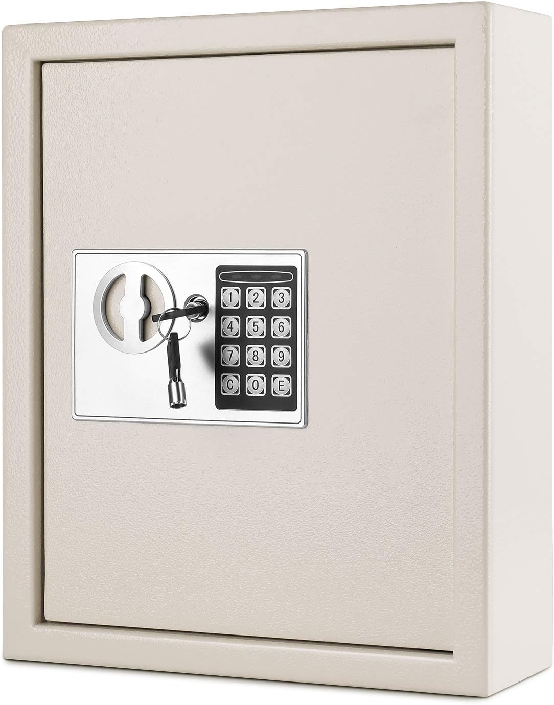 Wall Mount Key Lock Box with 40 Key Holder Organizer (Gray) L2650