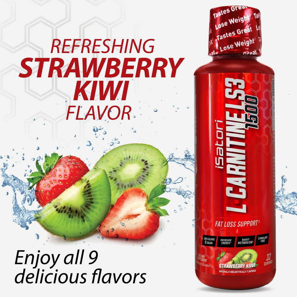 Strawberry Kiwi L-Carnitine Liquid 1500mg 32 Servings D29559