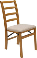 Oak Ladderback Folding Chair Set of 2 H195