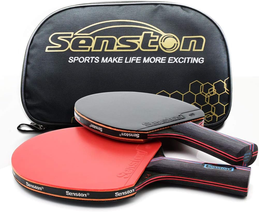 Table Tennis Paddles Set of 2 with Carry Case N316