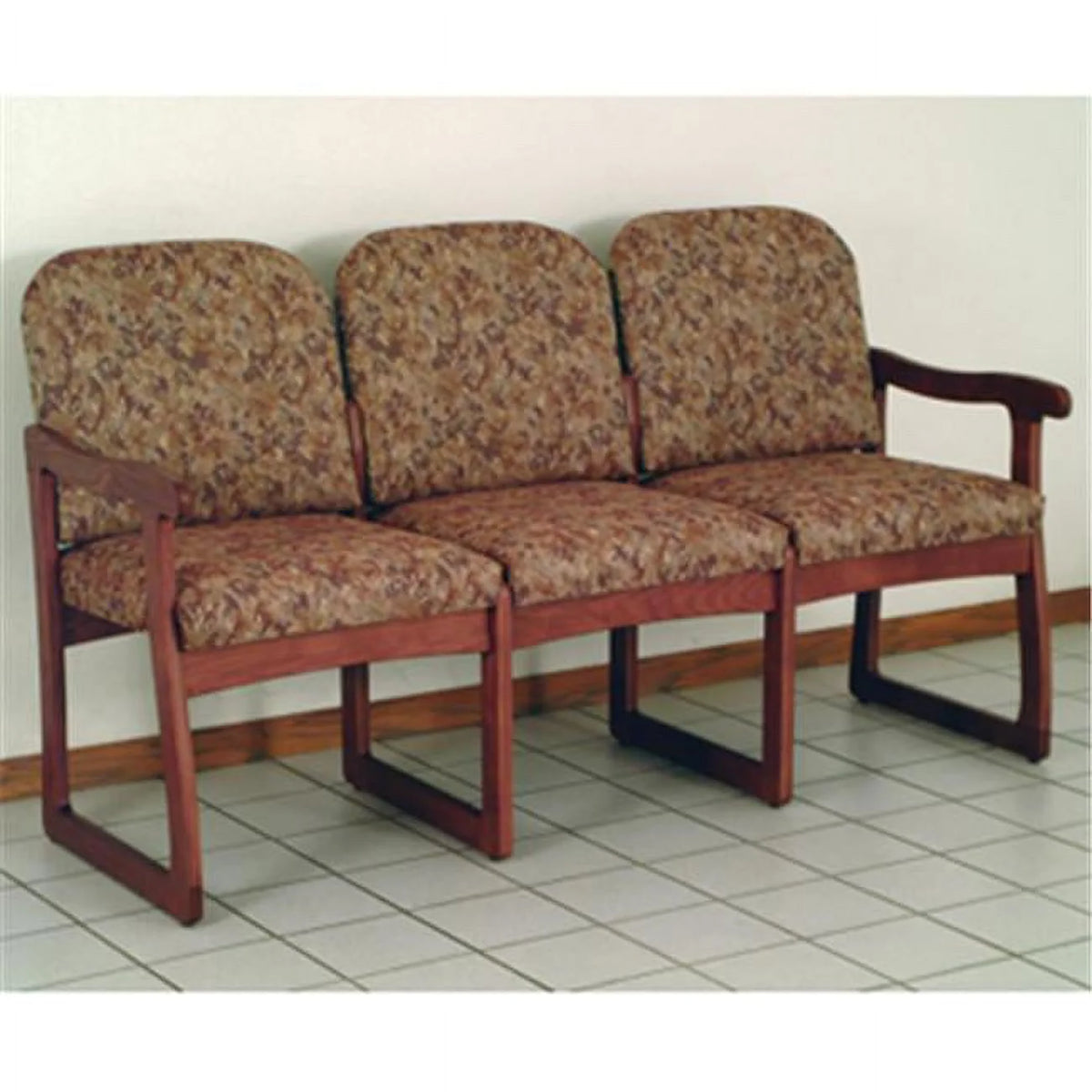 Mahogany Three Seat Sofa M29689